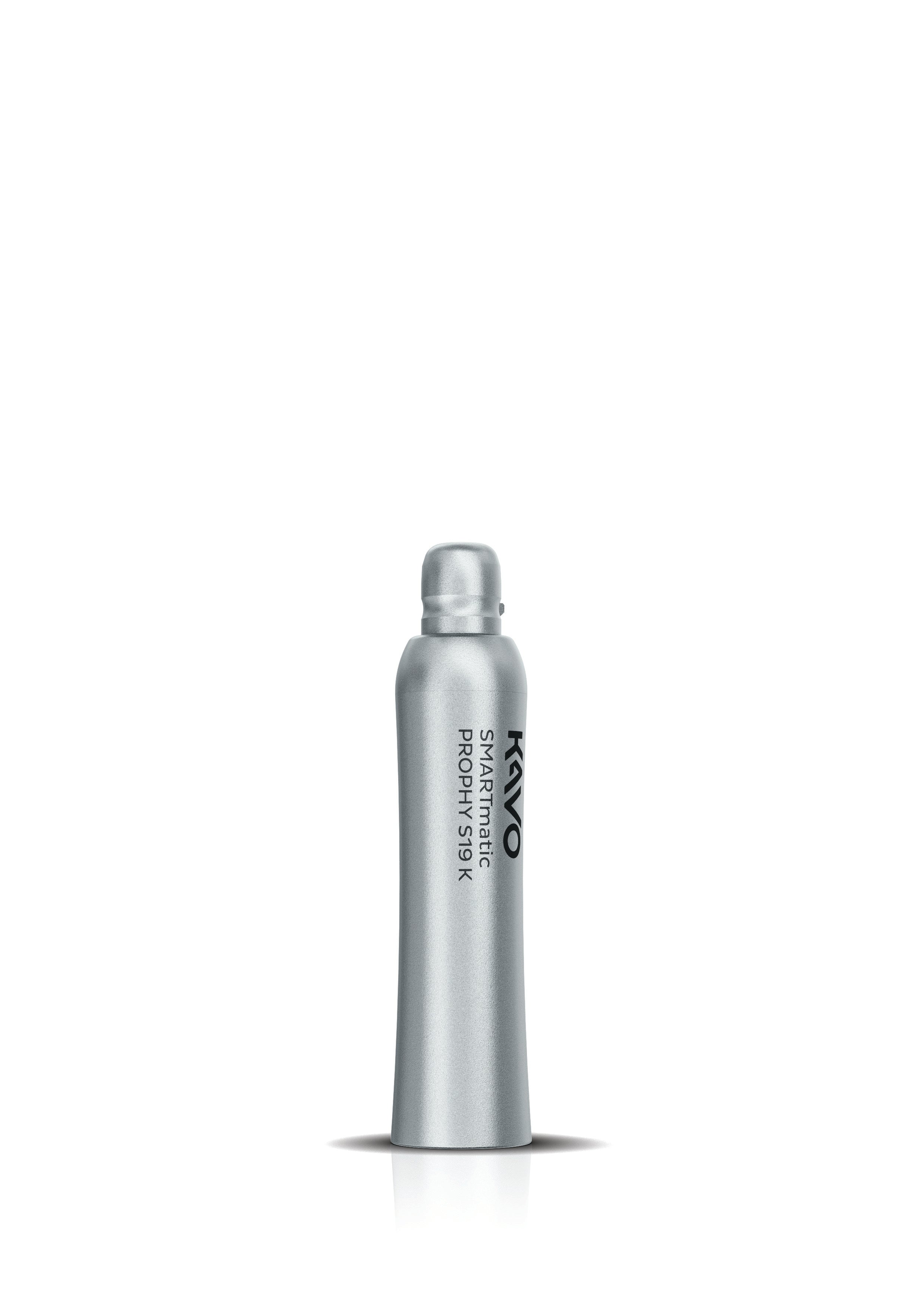 Silver KaVo SMARTmatic PROPHY S19 K prophylaxis handpiece on a transparent background.