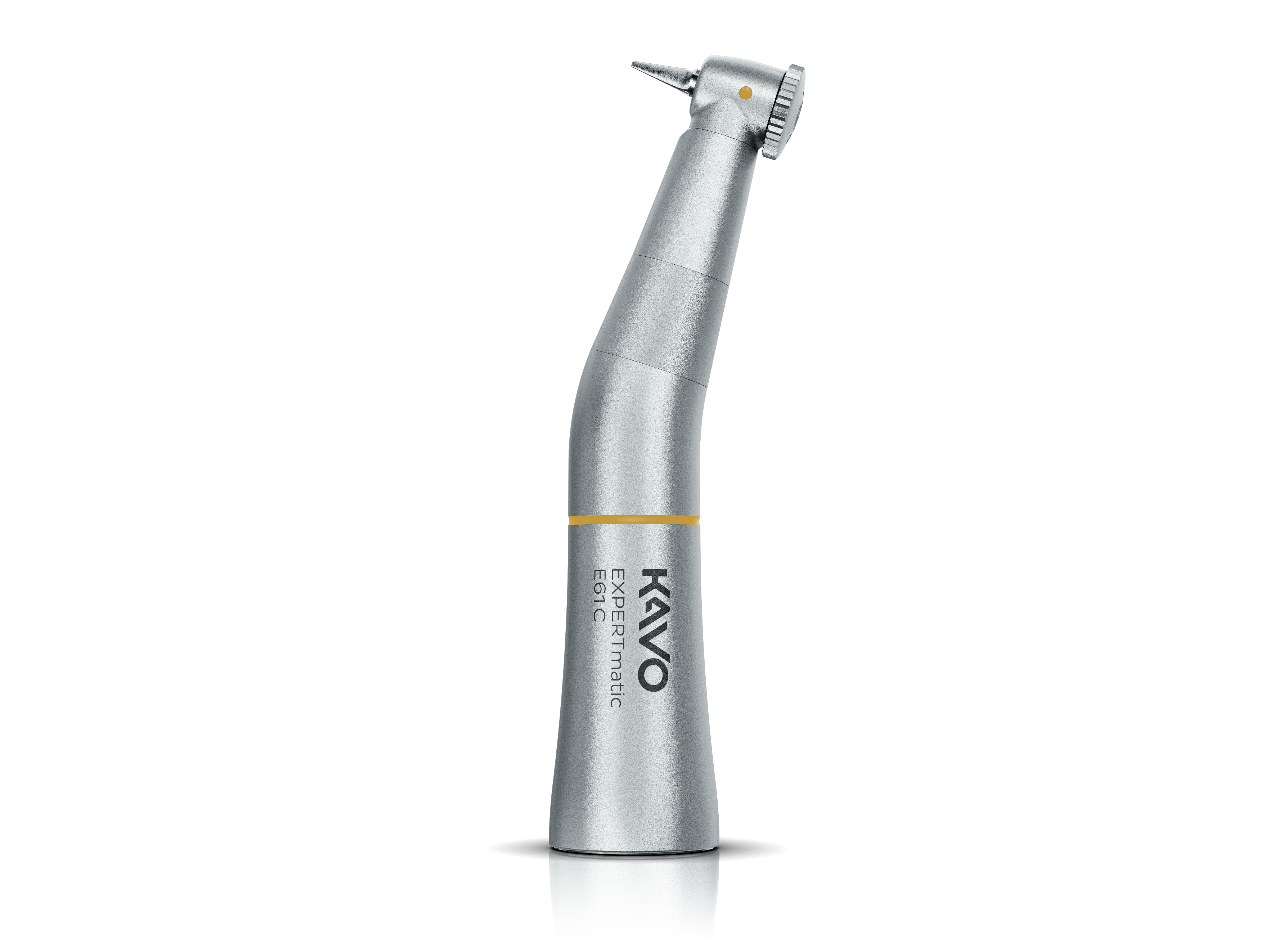 Silver KaVo EXPERTmatic E61 C dental handpiece on a transparent background.