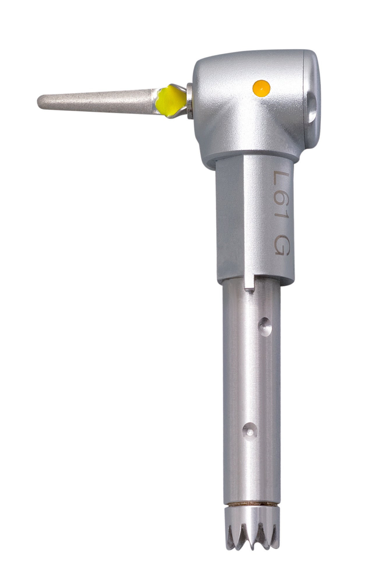 Silver KaVo INTRA EVA Head L61 G dental attachment on a transparent background.