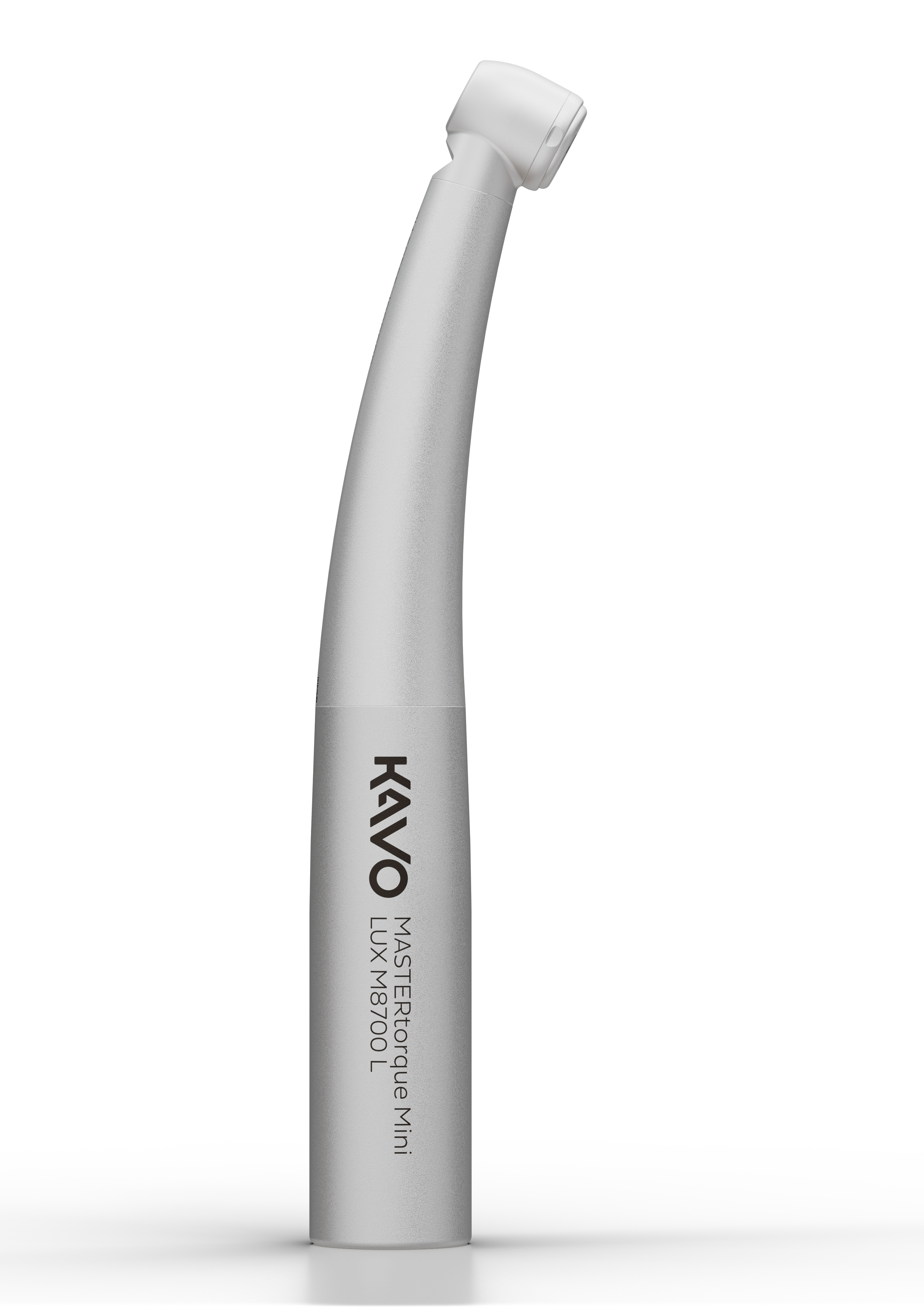 White KaVo dental contra-angle handpiece attachment on a transparent background.