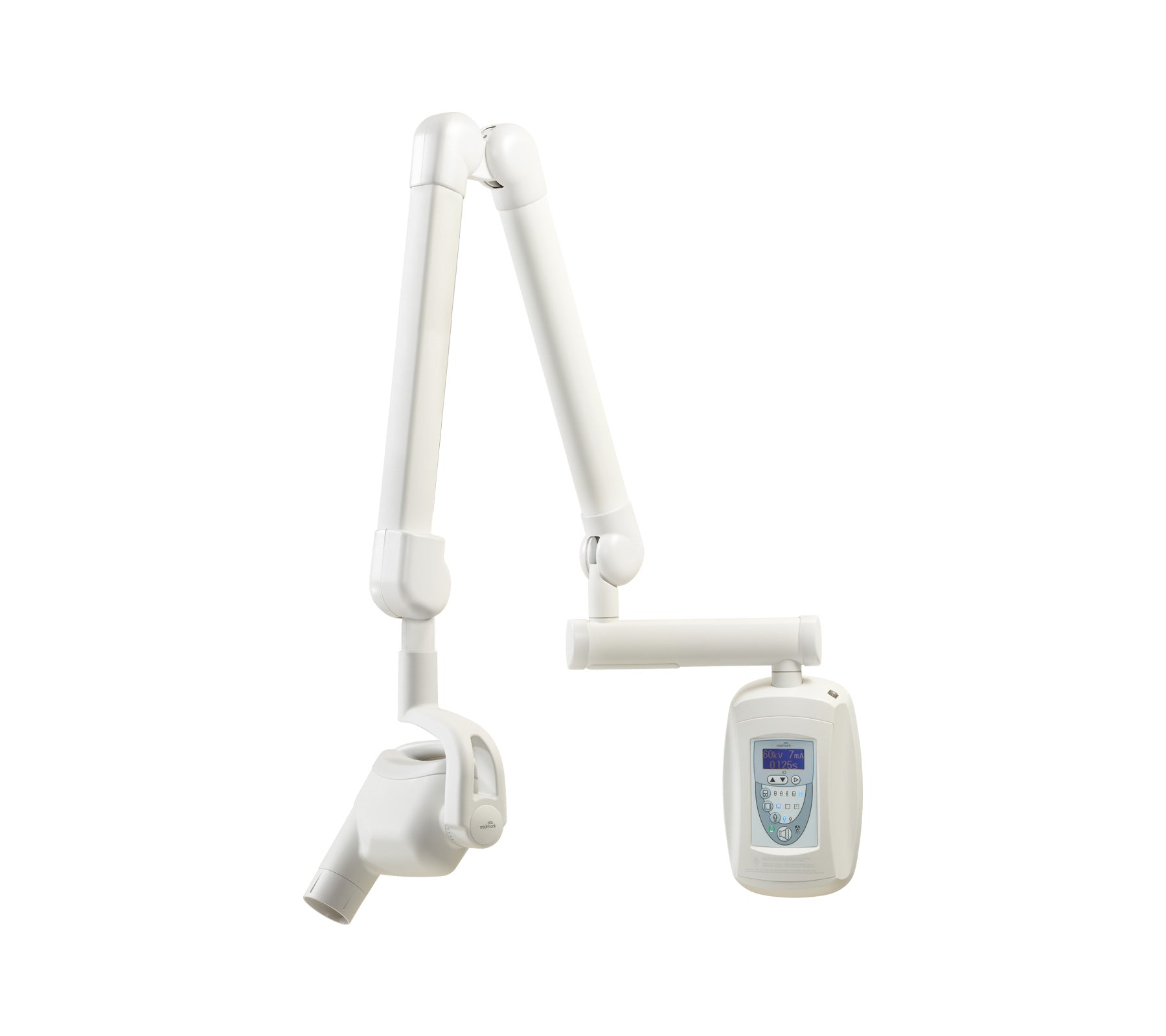 Preva DC intraoral X-ray unit with articulated arm and control panel on a white background.